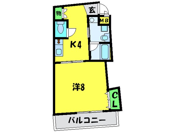 ウイングなかもずの物件間取画像